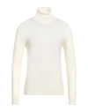 Gran Sasso Man Turtleneck Ivory Size 40 Virgin Wool, Polyester In White