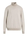 Gran Sasso Ribbed-knit Turtleneck Sweater In White