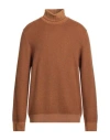 Gran Sasso Man Turtleneck Khaki Size 44 Virgin Wool In Beige