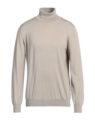 GRAN SASSO GRAN SASSO MAN TURTLENECK KHAKI SIZE 50 VIRGIN WOOL