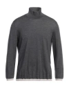 Gran Sasso Man Turtleneck Lead Size 40 Virgin Wool