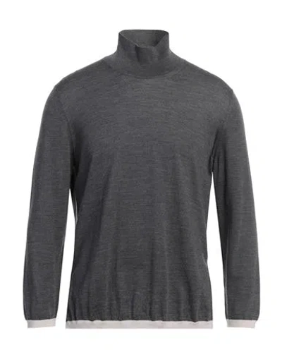 Gran Sasso Man Turtleneck Lead Size 40 Virgin Wool