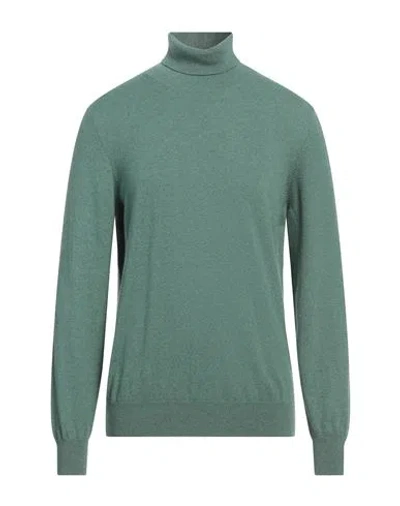 Gran Sasso Man Turtleneck Light Green Size 44 Cashmere