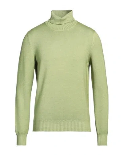 Gran Sasso Man Turtleneck Light Green Size 42 Virgin Wool