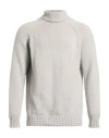 Gran Sasso Man Turtleneck Light Grey Size 46 Cashmere, Virgin Wool In Neutral
