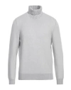 Gran Sasso Man Turtleneck Light Grey Size 50 Virgin Wool, Cashmere, Viscose