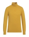 Gran Sasso Man Turtleneck Marigold Size 44 Virgin Wool
