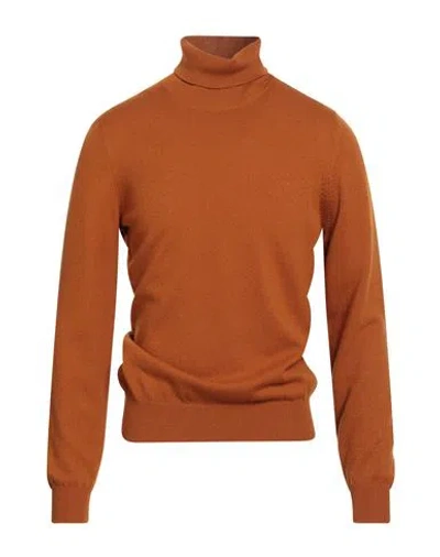 Gran Sasso Man Turtleneck Marigold Size 48 Wool, Cashmere, Viscose