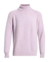 Gran Sasso Man Turtleneck Mauve Size 46 Cashmere, Virgin Wool In Pink