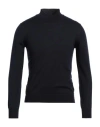 Gran Sasso Man Turtleneck Midnight Blue Size 36 Virgin Wool