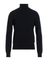 Gran Sasso Man Turtleneck Midnight Blue Size 38 Cashmere In Blue