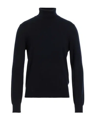 Gran Sasso Man Turtleneck Midnight Blue Size 38 Cashmere