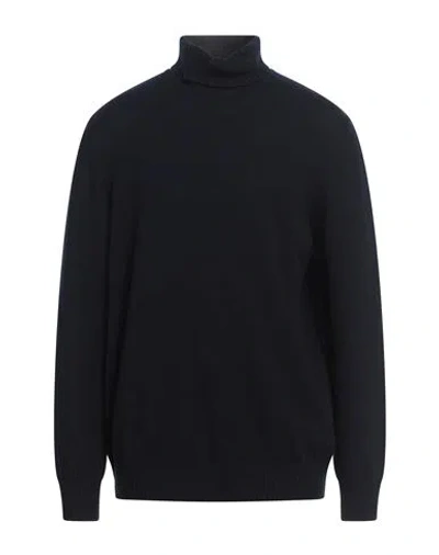 Gran Sasso Man Turtleneck Midnight Blue Size 48 Virgin Wool