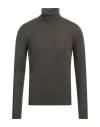 Gran Sasso Man Turtleneck Military Green Size 46 Virgin Wool