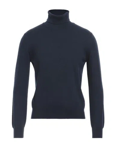 Gran Sasso Man Turtleneck Navy Blue Size 36 Cashmere