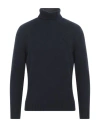 Gran Sasso Man Turtleneck Navy Blue Size 38 Virgin Wool, Polyamide