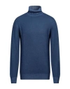 Gran Sasso Man Turtleneck Navy Blue Size 40 Virgin Wool