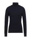 Gran Sasso Man Turtleneck Navy Size 46 Virgin Wool In Navy