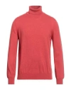 Gran Sasso Man Turtleneck Red Size 44 Cashmere In Red
