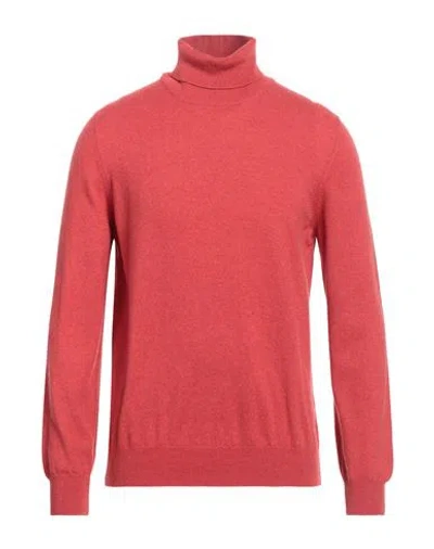 Gran Sasso Man Turtleneck Red Size 44 Cashmere