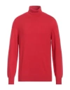 Gran Sasso Man Turtleneck Red Size 44 Cashmere