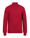 Gran Sasso Man Turtleneck Red Size 50 Virgin Wool
