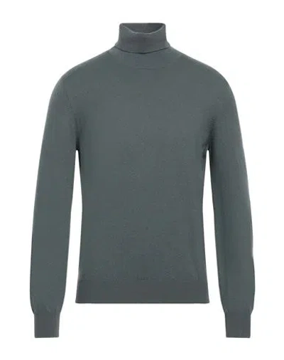 Gran Sasso Man Turtleneck Sage Green Size 46 Cashmere In Sage Green