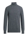 Gran Sasso Man Turtleneck Slate Blue Size 46 Virgin Wool
