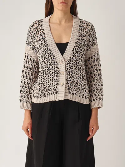 Gran Sasso Maxi Cardigan Cardigan In Neutral