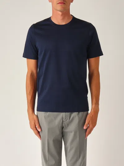 Gran Sasso M/c In Filo Di Scozia T-shirt In Blue