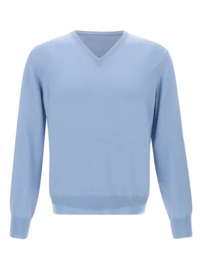 Gran Sasso Merino Sweater In Blue