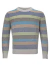 Gran Sasso Elegant Multicolor Cashmere Sweater For Men