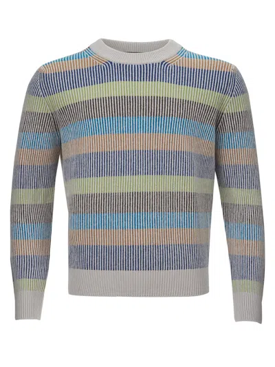 GRAN SASSO MULTICOLOR CREW SWEATER IN CASHMERE GRAN SASSO