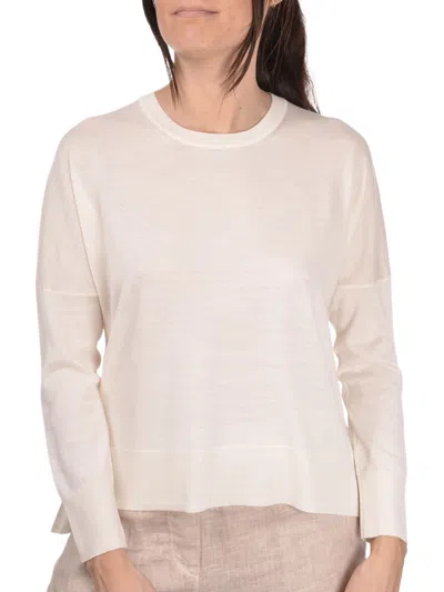 Gran Sasso Crew-neck Top In White