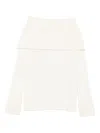Gran Sasso Off-shoulder Sweater In White