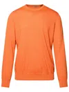 Gran Sasso Italian Cotton Chic Orange Sweater