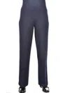 Gran Sasso Elasticated Trousers In Blue