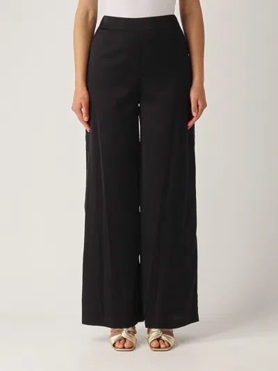 Gran Sasso Pantalone Palazzo Trousers In Black