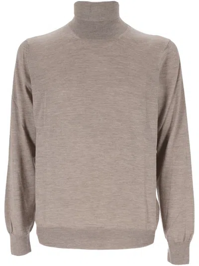 Gran Sasso Man Turtleneck Beige Size 46 Cashmere In Beige