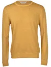 Gran Sasso Man Sweater Ocher Size 46 Cashmere In Yellow