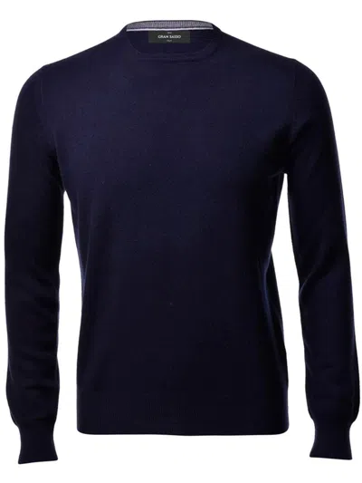 Gran Sasso Cashmere Crew-neck Sweater In Multi