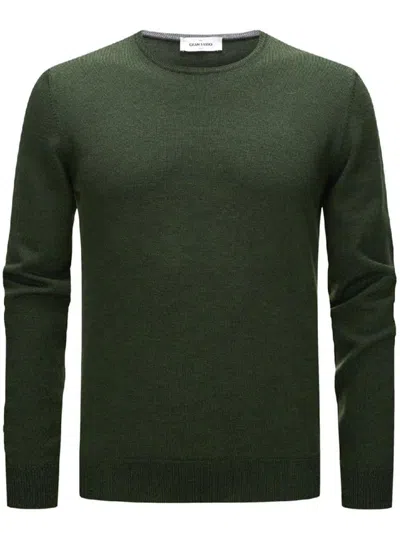 Gran Sasso Wool Crew-neck Sweater In Green