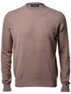 Gran Sasso Cashmere Crew-neck Sweater In Brown
