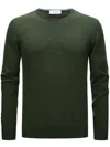 Gran Sasso Wool Crew-neck Sweater In Green