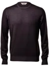 Gran Sasso Round-neck Wool Sweater In Purple