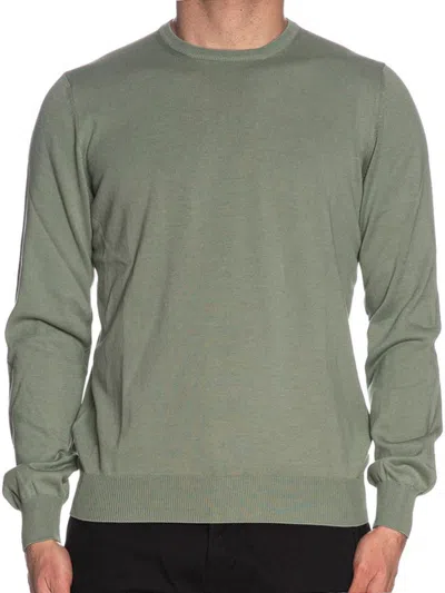 Gran Sasso Cotton Crew-neck Sweater In Green