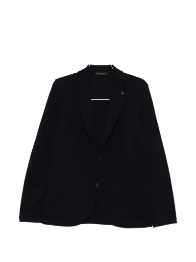 Gran Sasso Patch-pocket Wool Blazer In Blue