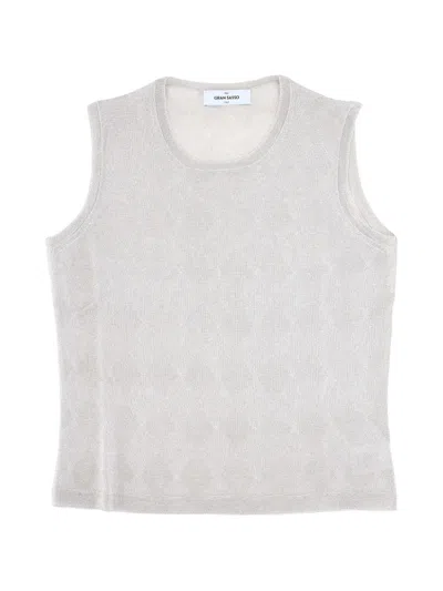 Gran Sasso Patterned-jacquard Tank Top In Neutral