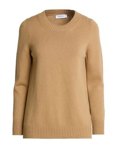 Gran Sasso Per Mocerino 1949 Woman Sweater Camel Size 6 Virgin Wool, Viscose, Cashmere In Brown
