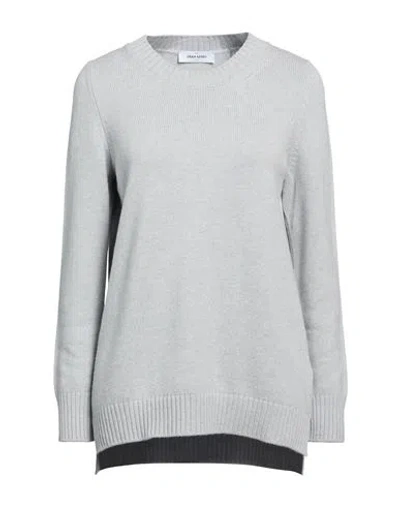 Gran Sasso Per Mocerino 1949 Woman Sweater Grey Size 6 Virgin Wool, Viscose, Cashmere In Gray